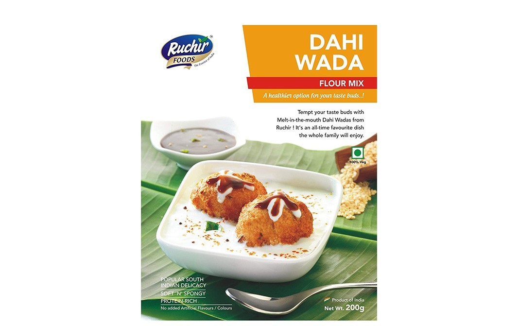 Ruchir Foods Dahi Wada Flour Mix    Box  200 grams